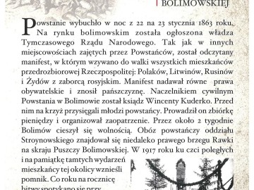 160. ROCZNICA POWSTANIA STYCZNIOWEGO NA ZIEMI BOLIMOWSKIEJ, 